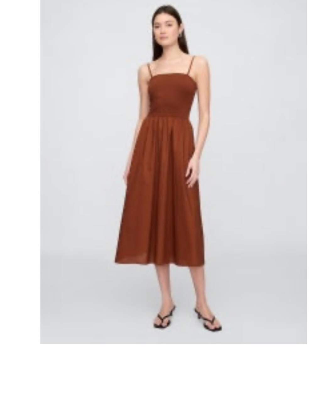 Smoked paprika size med Gap brand new with tags Spaghetti-Strap Midi Dress